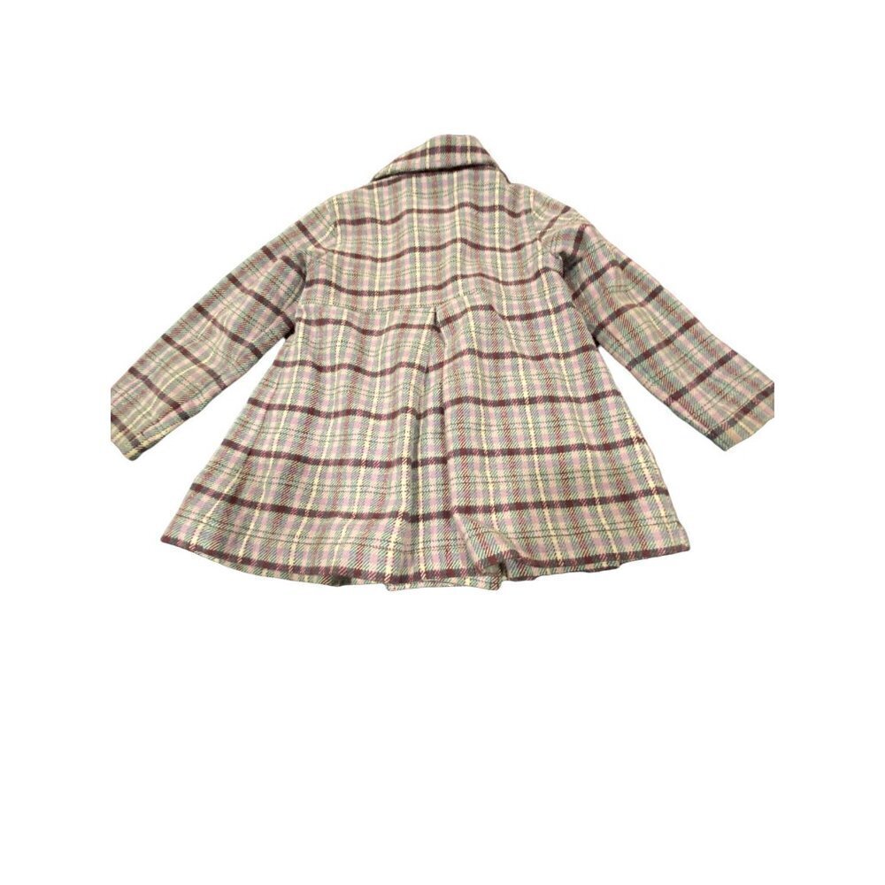 Old Navy Double Breasted Lined Peacoat Plaid 4T - Picture 11 of 11